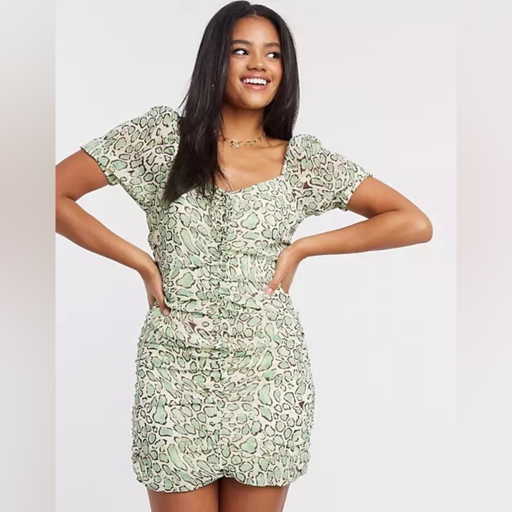 ASOS ruched dress